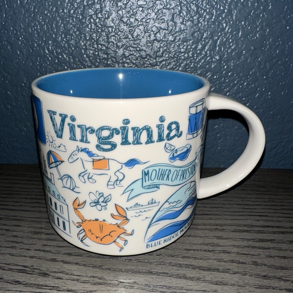 Starbucks VIRGINIA Been There Series BTS 14 Oz Coffee Mug Excellent Condition